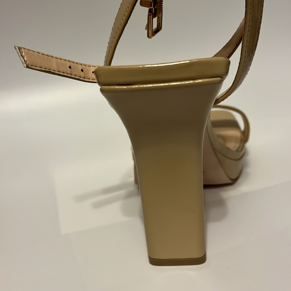 Jessica Simpson Adonia Two-Piece Platform Dress Sandals Beige Size 9.5 - Picture 4 of 6